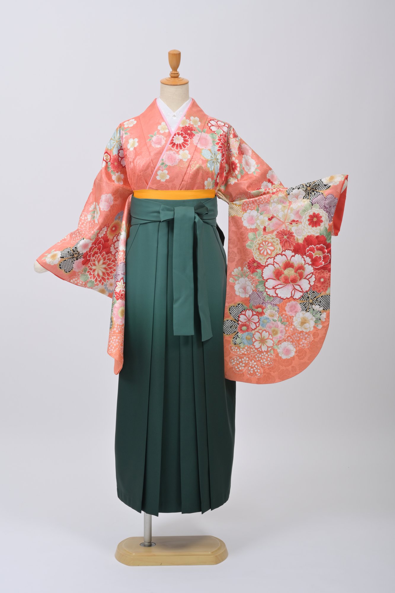 オレンジピンク・花