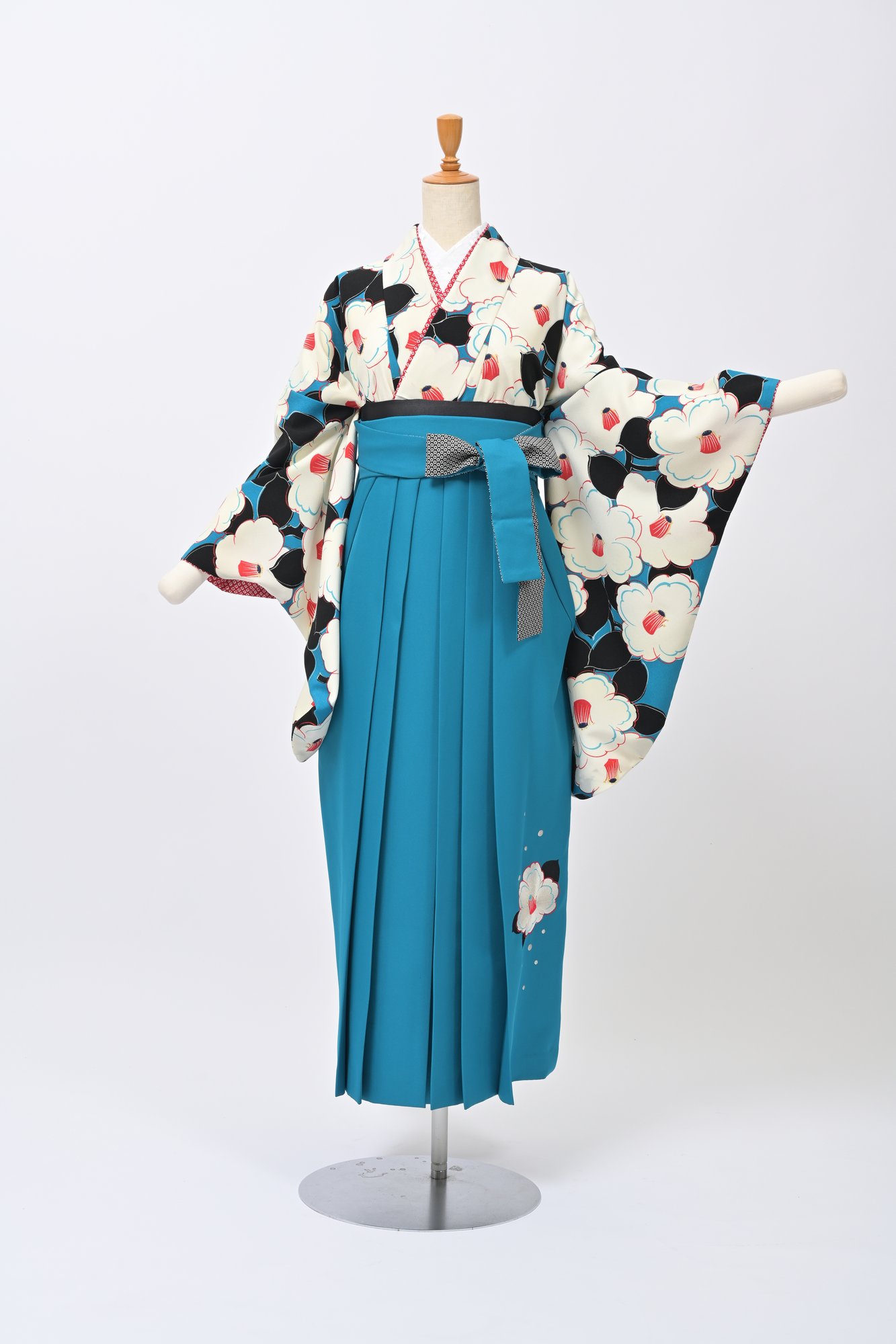 九重・青×白い花