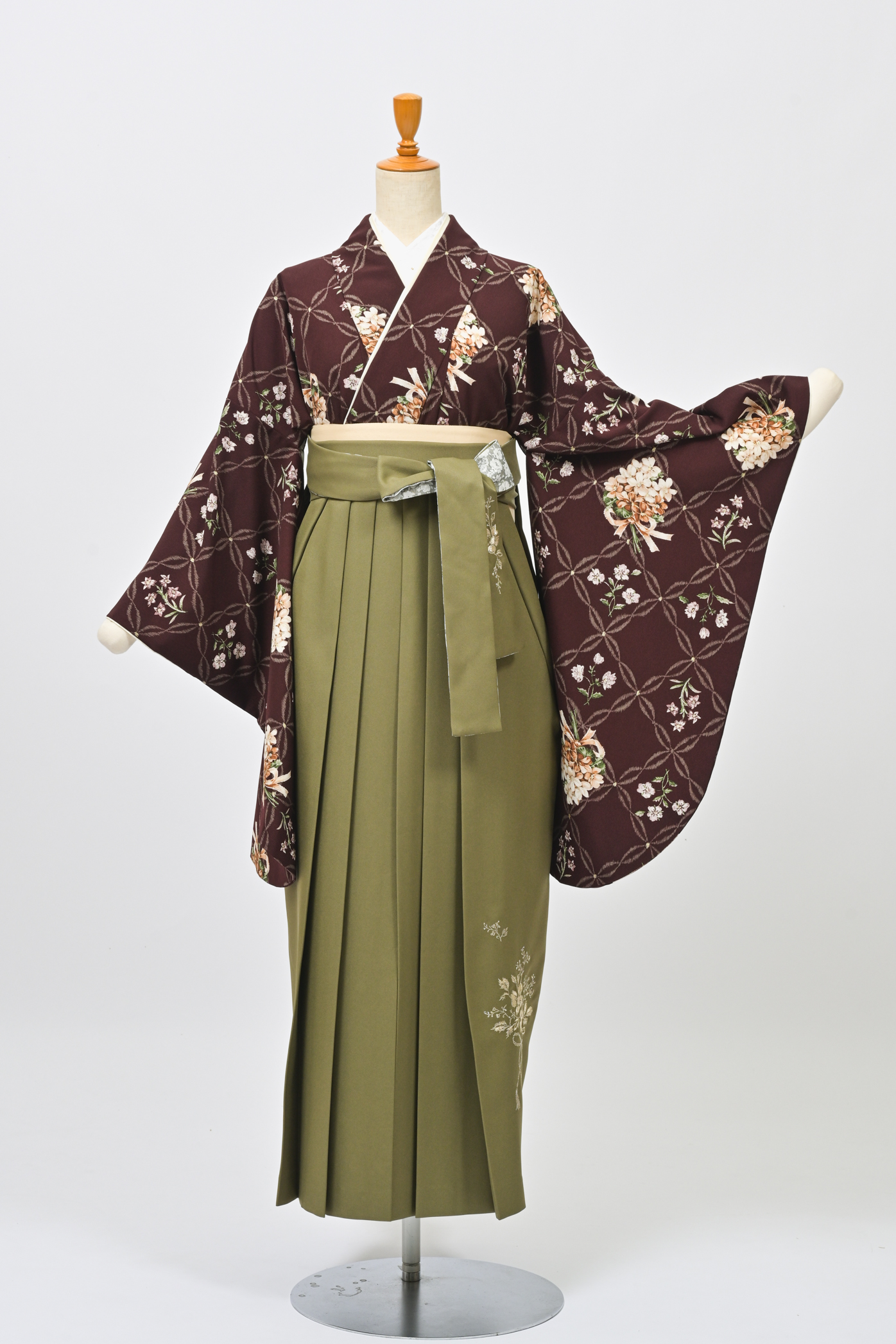 Kami Shibai・すみれブーケ×ブラウン