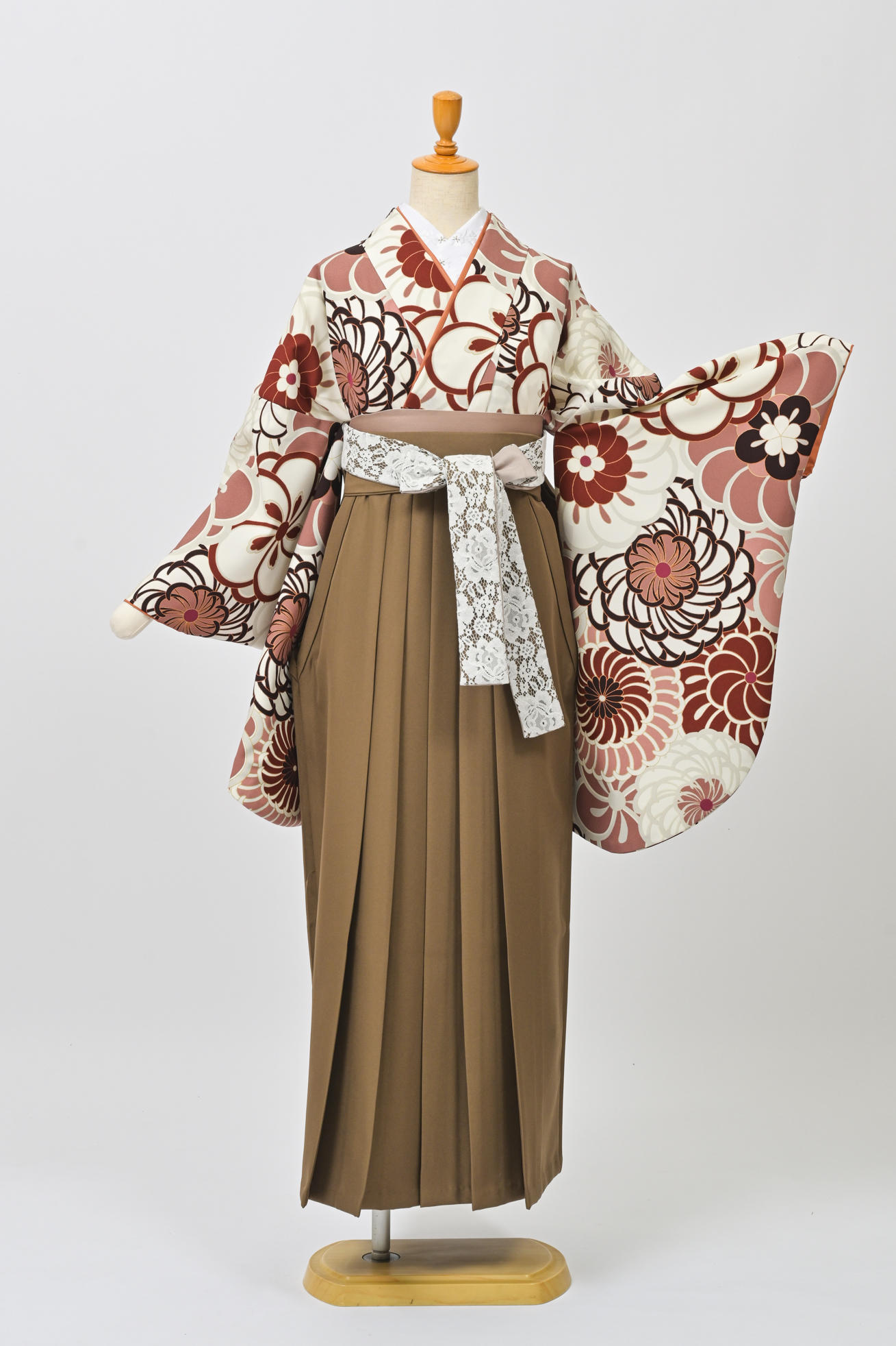 ねじり梅・菊くすみピンク