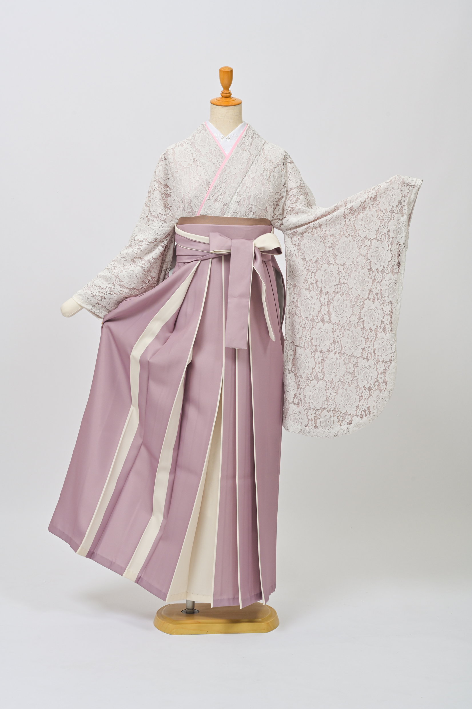 ピンク×レース