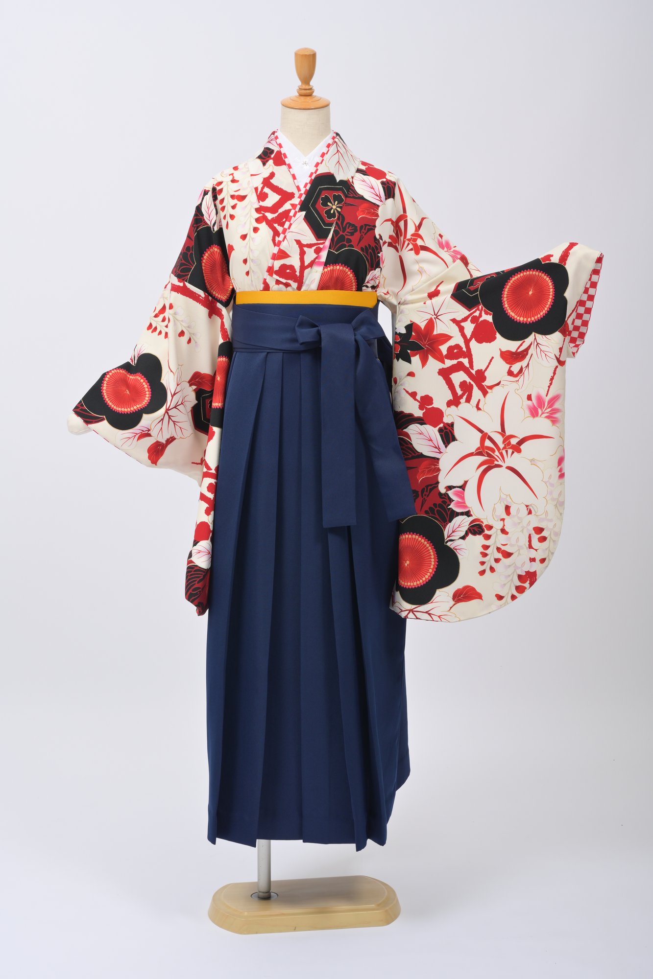 JAPANSTYLE・白地×赤黒×梅